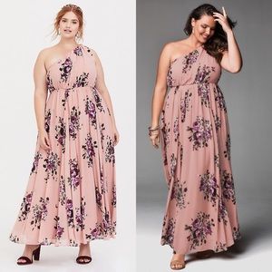 Torrid plus size formal floral maxi dress